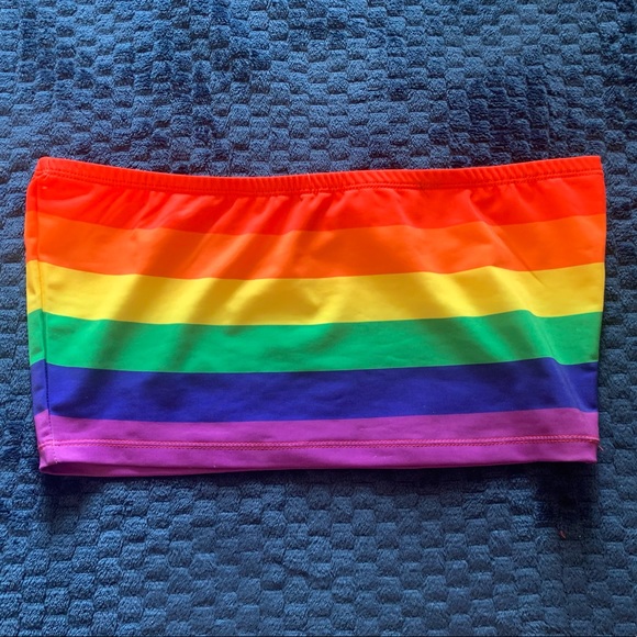 Dolls Kill Other - Free w/ Purchase 🌺 Current Mood Rainbow Bandeau